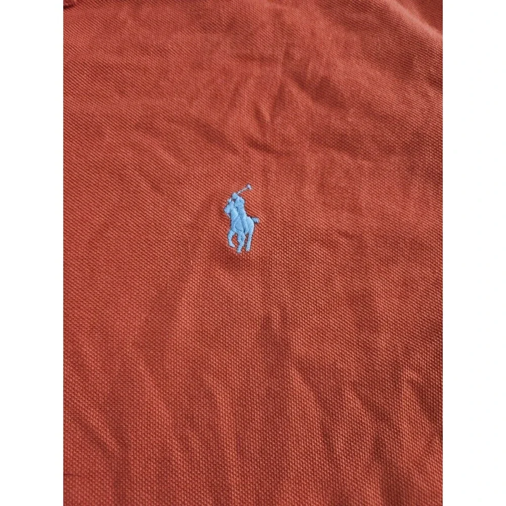 Polo Ralph Lauren Shirt Men's Size 3XLT Red Salmon Knit Short Sleeve